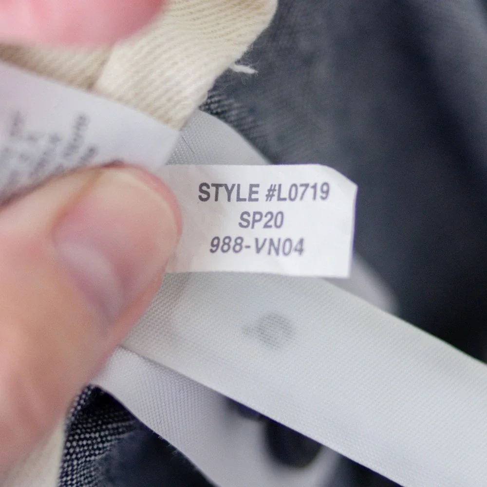 J‎ Crew Pants 770 Straight Mens 33x32 Blue Chambray Stretch Chinos L0719